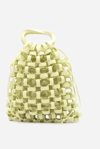 Bottega Veneta Woven Drawstring Tote Bag