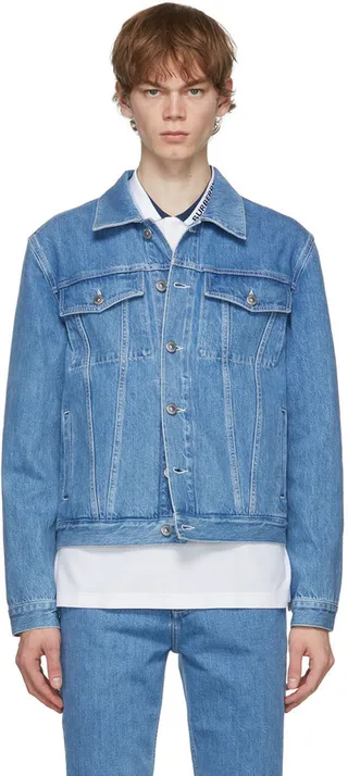 Burberry Blue Denim Satchwell Jacket