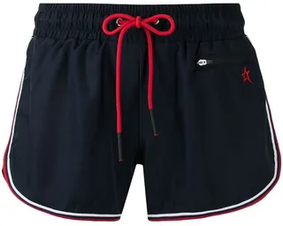 Rainbow logo-embroidered drawstring shorts