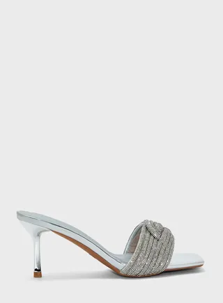 One Strap Mid Heel Sandals