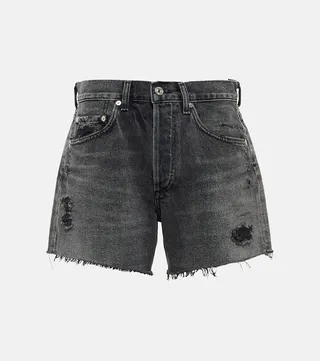 Annabelle distressed denim shorts