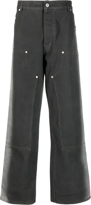Wide-Leg Denim Jeans