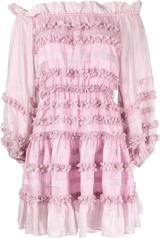 Ella ruffled mini dress