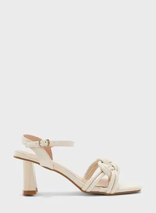Square-Toe Strappy Sandals