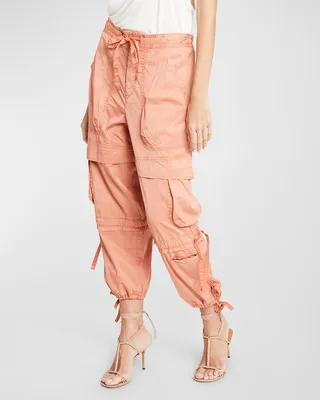 Nazemi Tapered-Leg Ankle Pull-On Cargo Pants