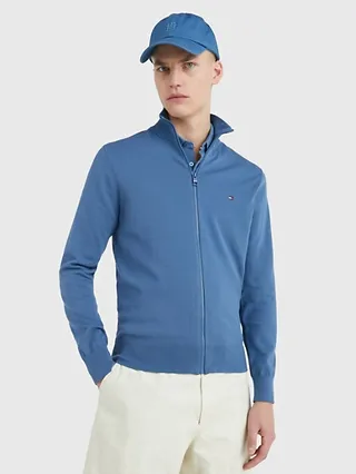 1985 Solid Zip Sweater