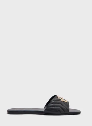 One Strap Low Heel Sandals