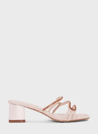 Double Strap Low Heel Sandals