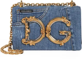 DG Girls Patchwork Denim Crossbody Bag