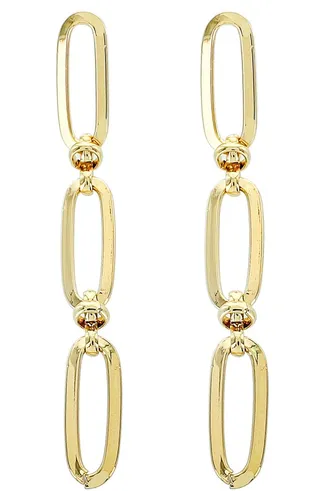 Linear Chain Drop Earrings