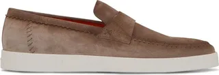 Almond-Toe Suede Loafers