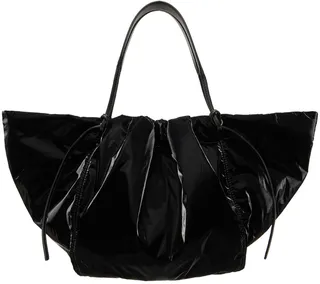 Dries Van Noten Black Shiny Large Tote