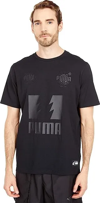 PUMA The Hundreds Tee (Puma Black) Men's Clothing