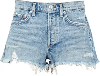 Agolde Parker Distressed Denim Shorts