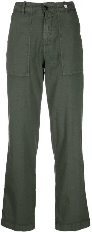 Wide-Leg Cropped Trousers