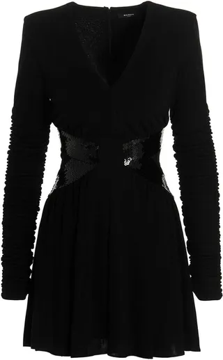 Balmain Sequin Embellished Knit Mini Dress