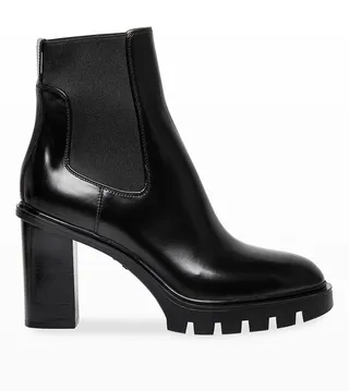 Ferry Leather Lug-Sole Chelsea Booties
