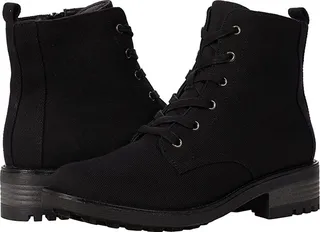 LifeStride Kunis Canvas (Black) Women's Dress Lace-up Boots