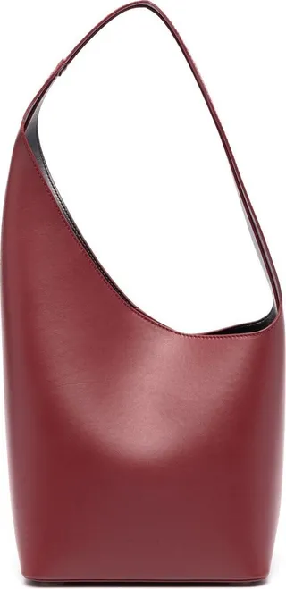 Asymmetric Leather Tote