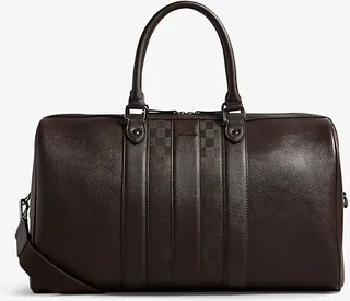 Brn-choc House Detachable-strap Faux-leather Holdall