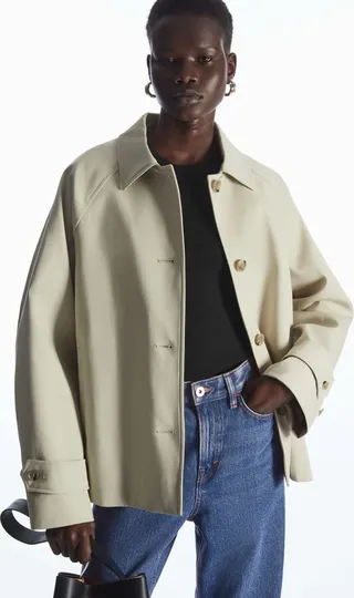 Minimal Short Trench Coat