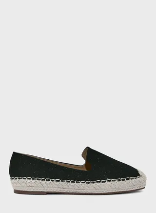Shimmery Flat Espadrille