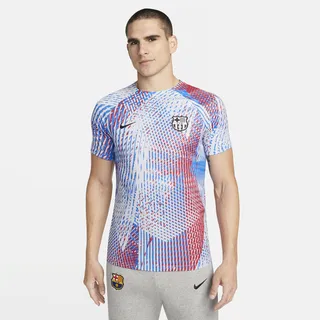 FC Barcelona Nike Men's Dri-FIT Pre-Match Soccer Top in White