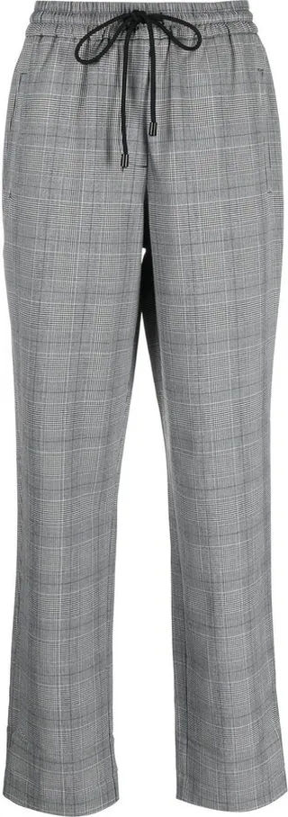 Check-Print Trousers