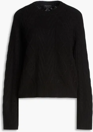 Pierce cable-knit cashmere sweater