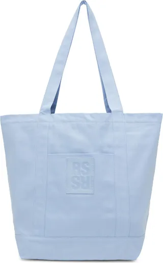 Raf Simons Blue Logo Patch Tote