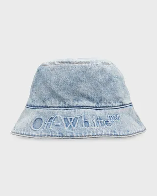 Men's Bookish Denim Logo Bucket Hat