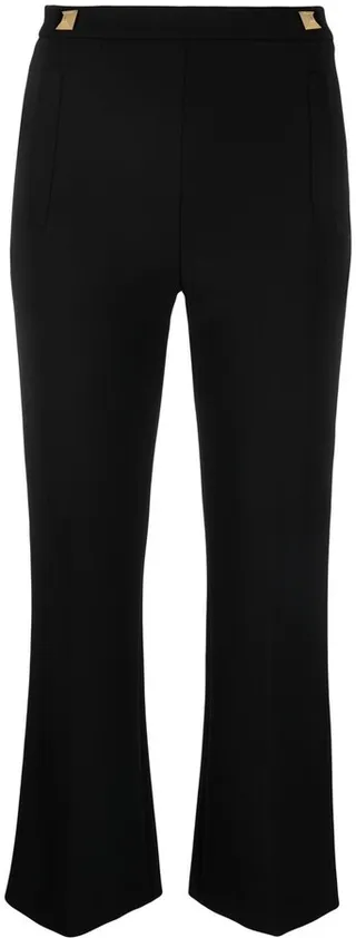 Cropped Flared Trousers