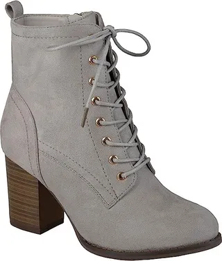 Journee Collection Baylor Bootie (Grey) Women's Shoes