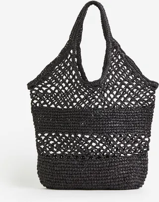 Crochet-look Shopper