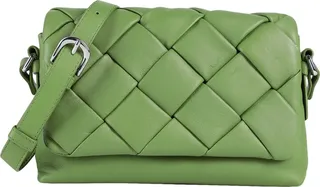 Braided Leather Crossbody Bag Cross-body Bag Green