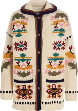 Etro Jacquard Long-Sleeved Knitted Jacket