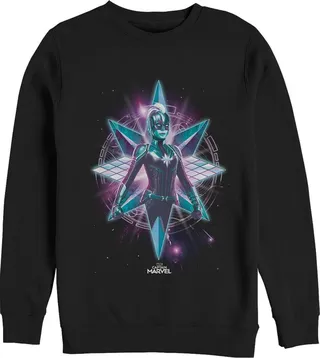 Men's Marvel Captain Marvel Noble Kree Sweatshirt - Black - X Large