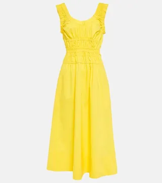 White Label cotton poplin midi dress