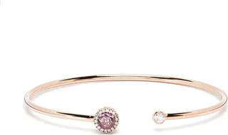 18kt Rose Gold Sapphire And Diamond Cuff Bracelet