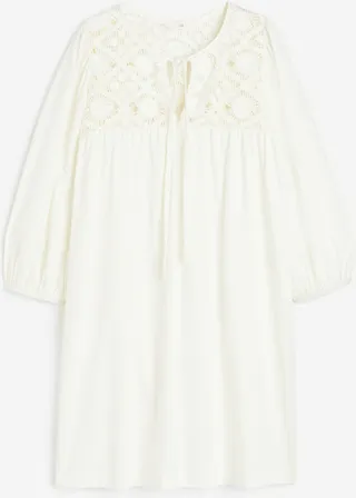 Lace-detail Jersey Dress