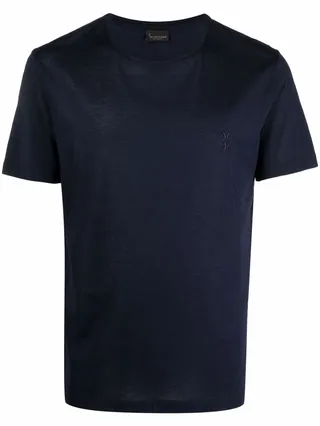 embroidered-logo T-shirt