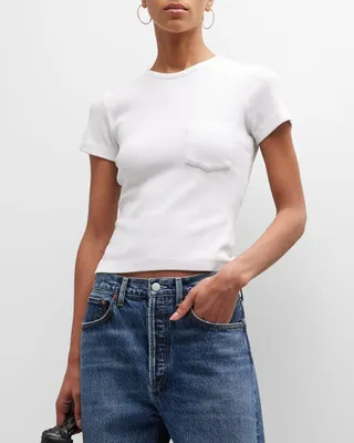 Arlo Rib-Knit Pocket Tee