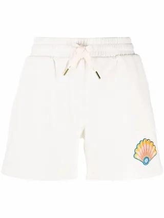 Tennis-club icon organic cotton shorts