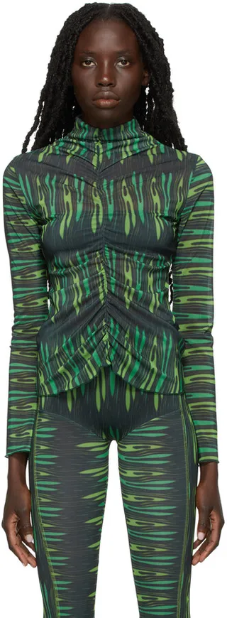 AVAVAV Black & Green Everyday Turtleneck