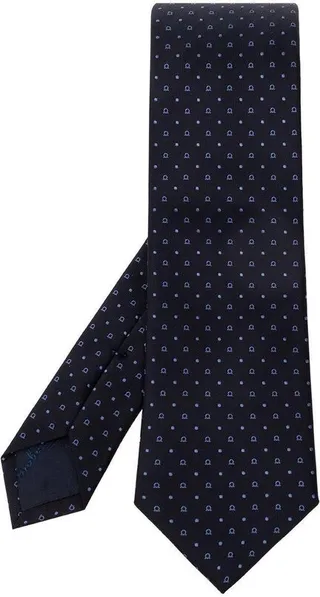 Salvatore Ferragamo Logo-Pattern Tie