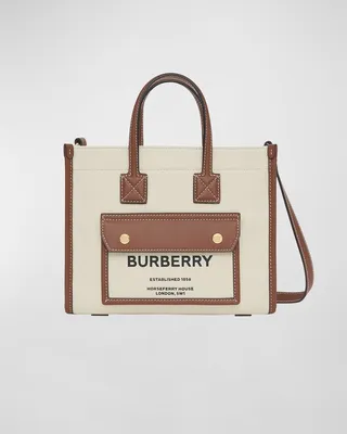 Canvas Logo Top Handle Tote Bag