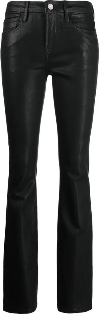 Coated Low-Rise Jeans