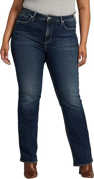Silver Jeans Co. Plus Size Infinite Fit High-Rise Bootcut Jeans W88705INF353 (Medium Indigo Wash) Women's Jeans