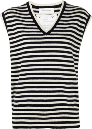 Spencer striped knit vest