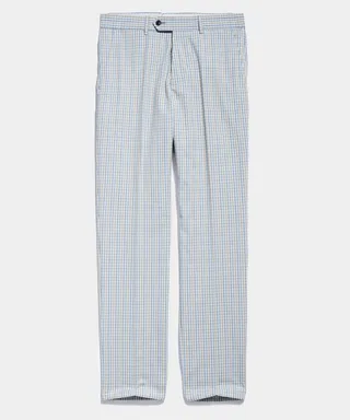 Italian Sutton Trouser in Multi Colored Check